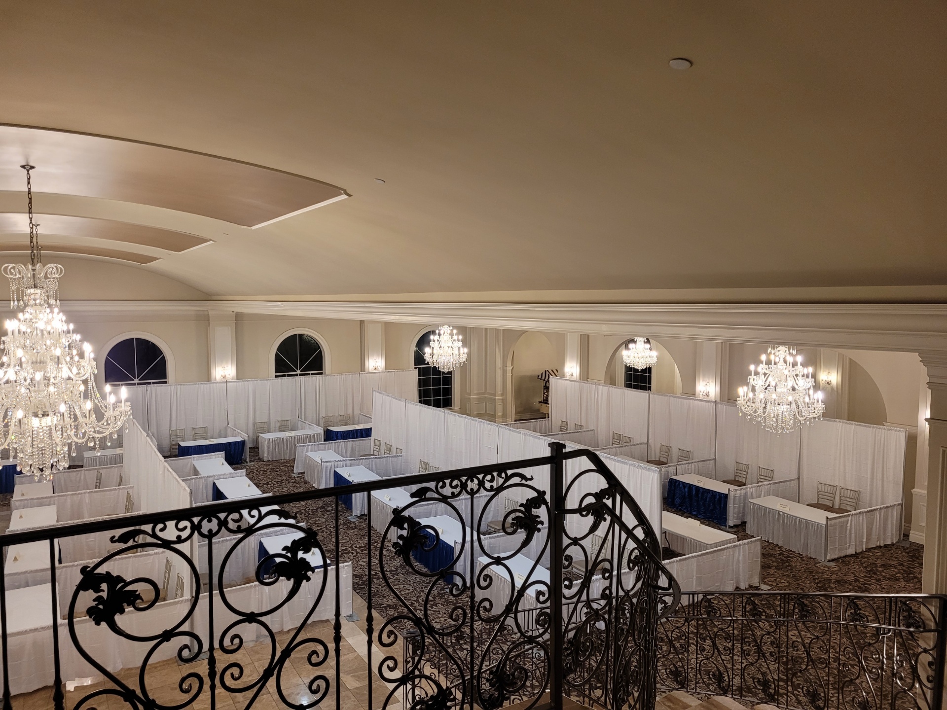 aria's ballroom set for a tradeshow